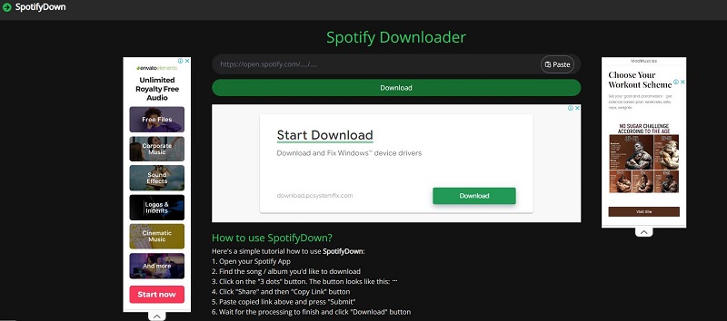 SpotifyDown 音樂轉檔器